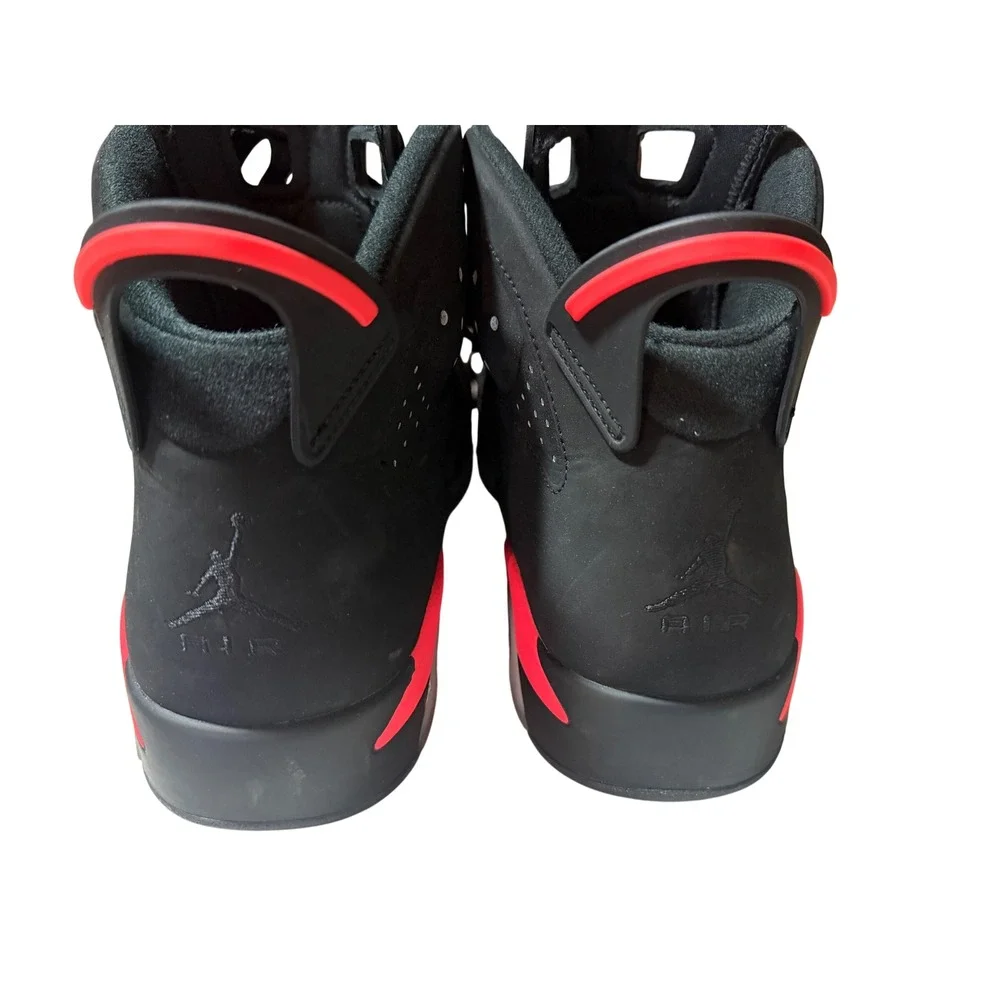 Air Jordan 6 Retro Infrared 2014 Black Infrared 384664-023 Mens Size 12 High Top